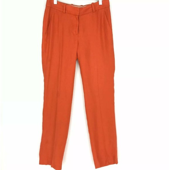 J. Crew Pants - J. Crew Linen Pants Bristol Orange Dress Trousers